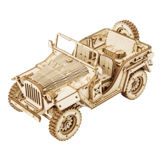 Army Field Car DIY Scale 3D Model Vehicle