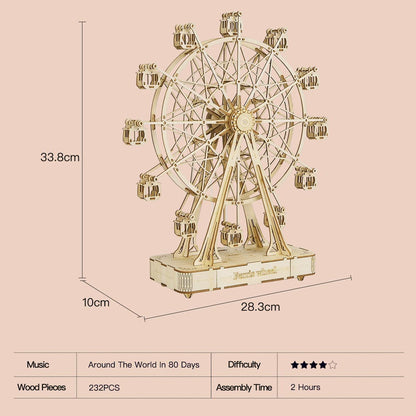 Robotime Rolife Ferris Wheel 3D Wooden Puzzle