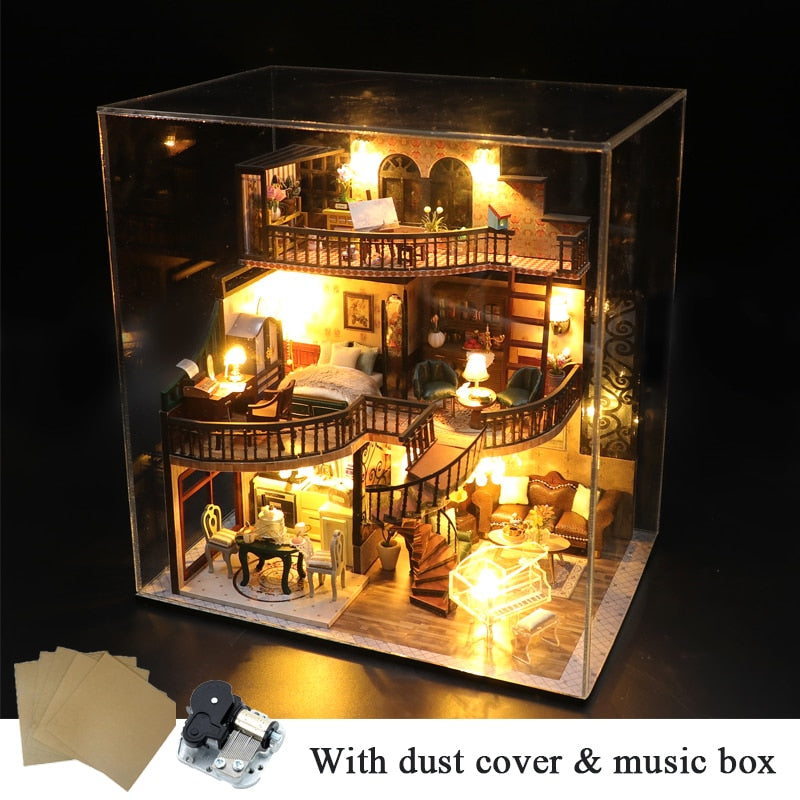 Modern Loft European DIY DollHouse Kit