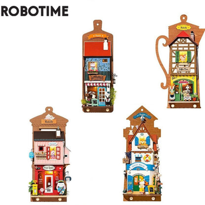 Rolife Lazy Coffee House DIY Wall Hanging Miniature House Kit - Mycutebee