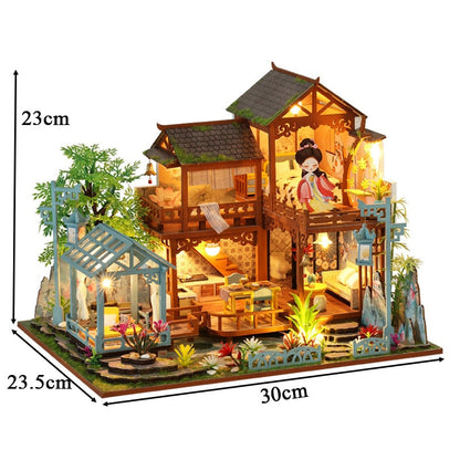 Chinese Ancient Garden Room K002 DIY Dollhouse - Mycutebee