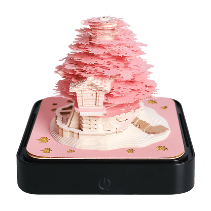 Omoshiroi Sakura Tree House 3D Calendar Notepad