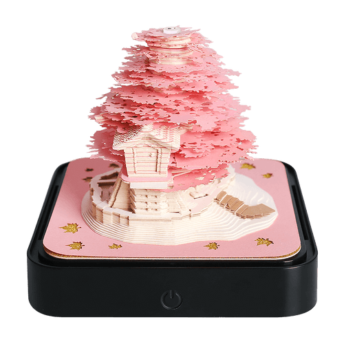 Omoshiroi Sakura Tree House 3D Calendar Notepad