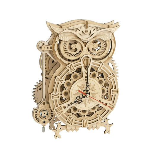 Robotime ROKR DIY Mechanical Owl Clock