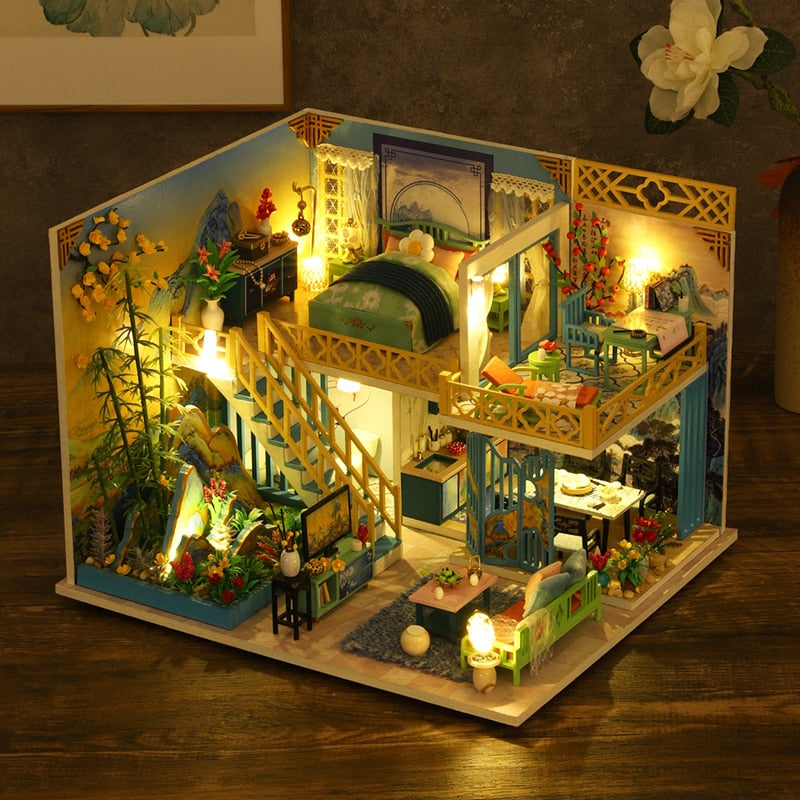 Japanese Casa Loft DIY Dollhouse Kit