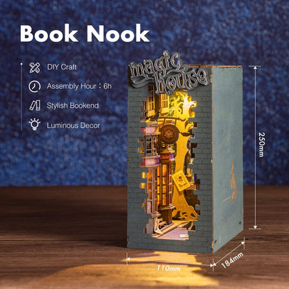 Robotime Rolife Magic House DIY Book Nook Kit