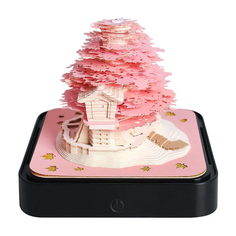 Omoshiroi Sakura Tree House 3D Calendar Notepad