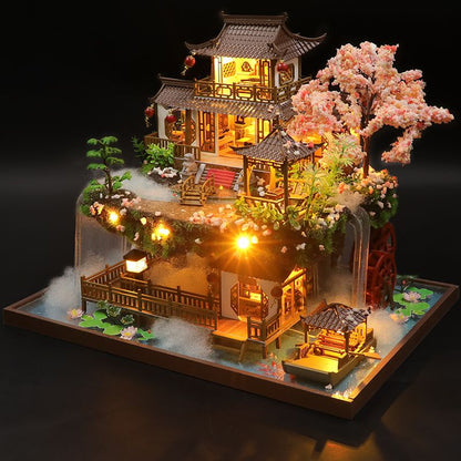 Big Chinese Garden DIY Wooden Dollhouse Kit - Mycutebee