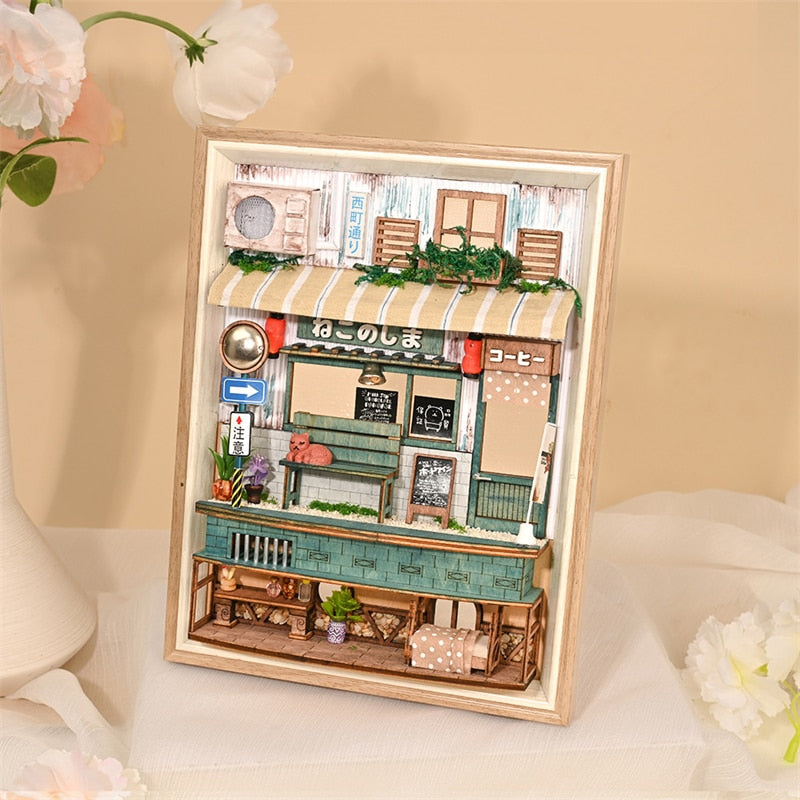 Japanese Coffee Store DIY Wooden Photo Frame - Mycutebee