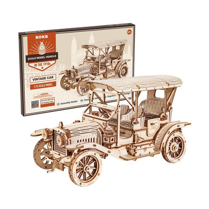 ROKR Vintage Car 3D Wooden Puzzle