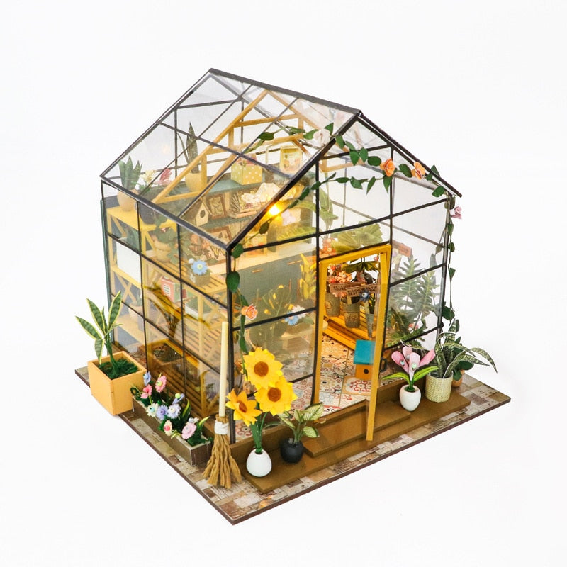 Sunshine Flower House DIY Dollhouse Kit - Mycutebee