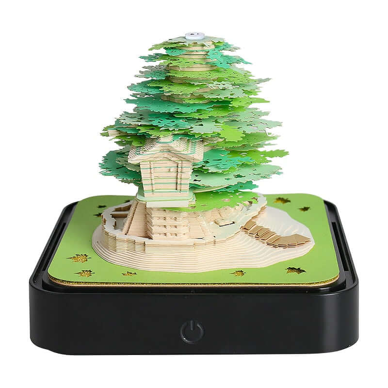 Omoshiroi Sakura Tree House 3D Calendar Notepad