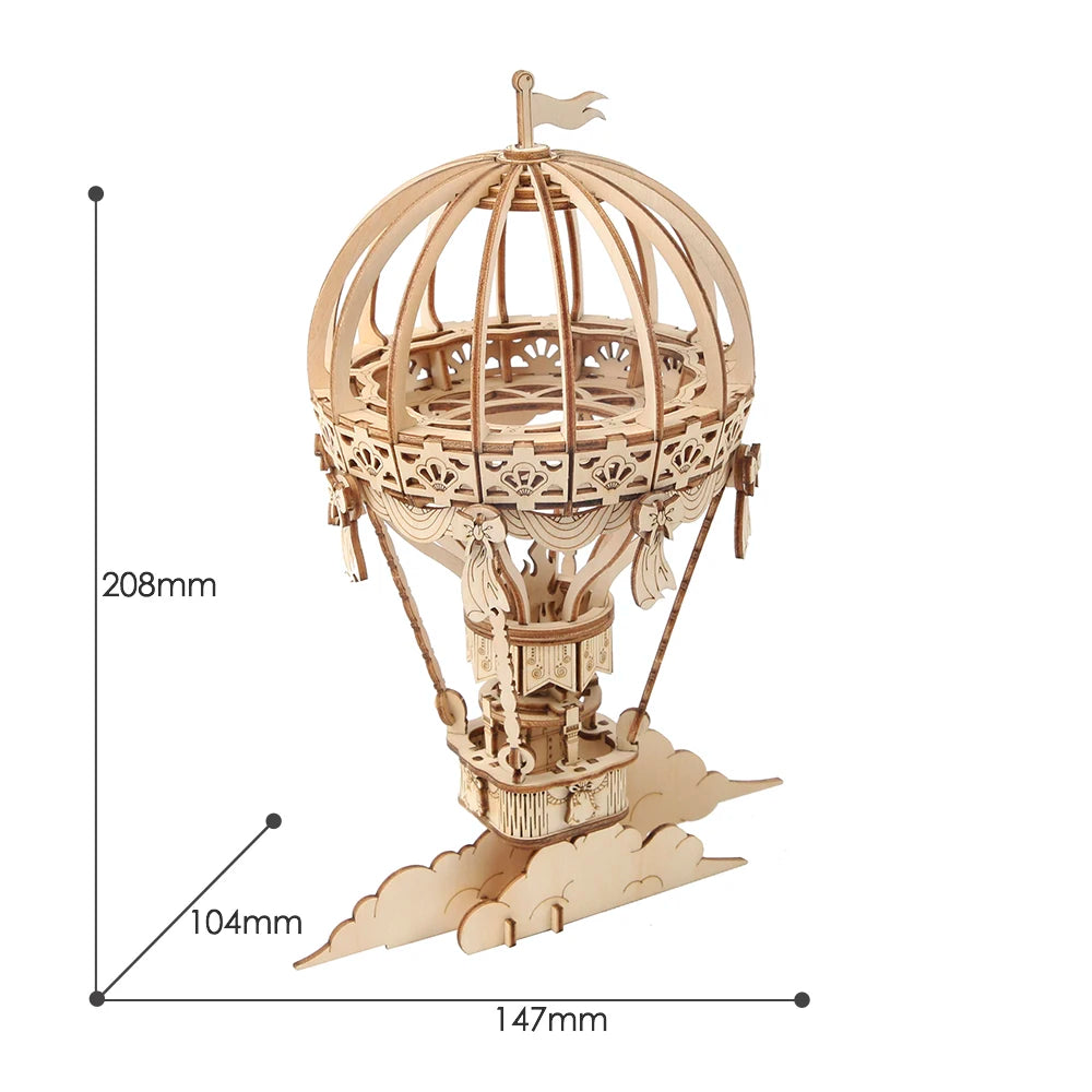 Robotime Rolife Hot Air Balloon 3D Wooden Puzzle