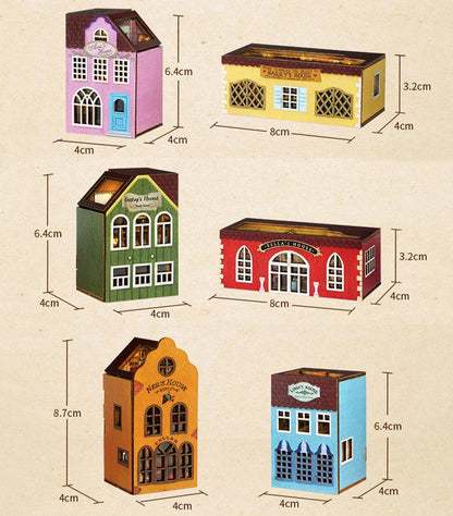 Building Block Town DIY Dollhouse Kit