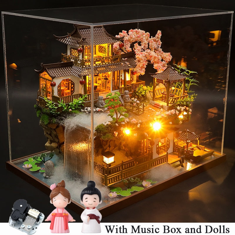 Big Chinese Garden DIY Wooden Dollhouse Kit - Mycutebee