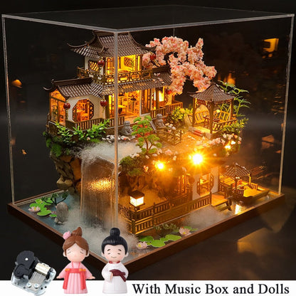 Big Chinese Garden DIY Wooden Dollhouse Kit - Mycutebee