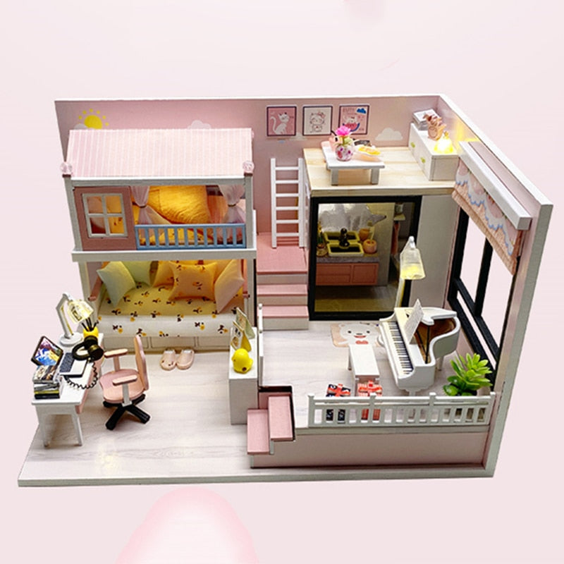 Modern Loft V2 DIY DollHouse Kit