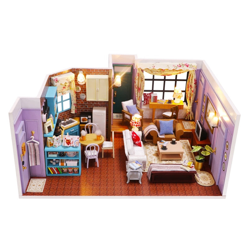 Central Perk Cafe DIY Dollhouse Kit - Mycutebee