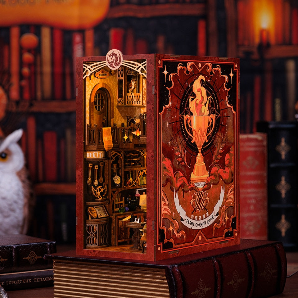 Cutebee Flame Common Room DIY Book Nook Kit