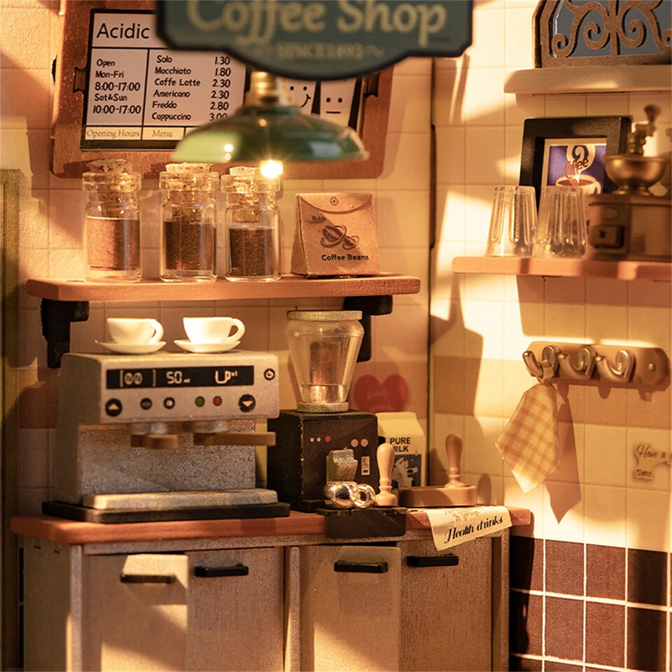 Rolife DG162 NO.17 Cafe DIY Mini Dollhouse - Mycutebee