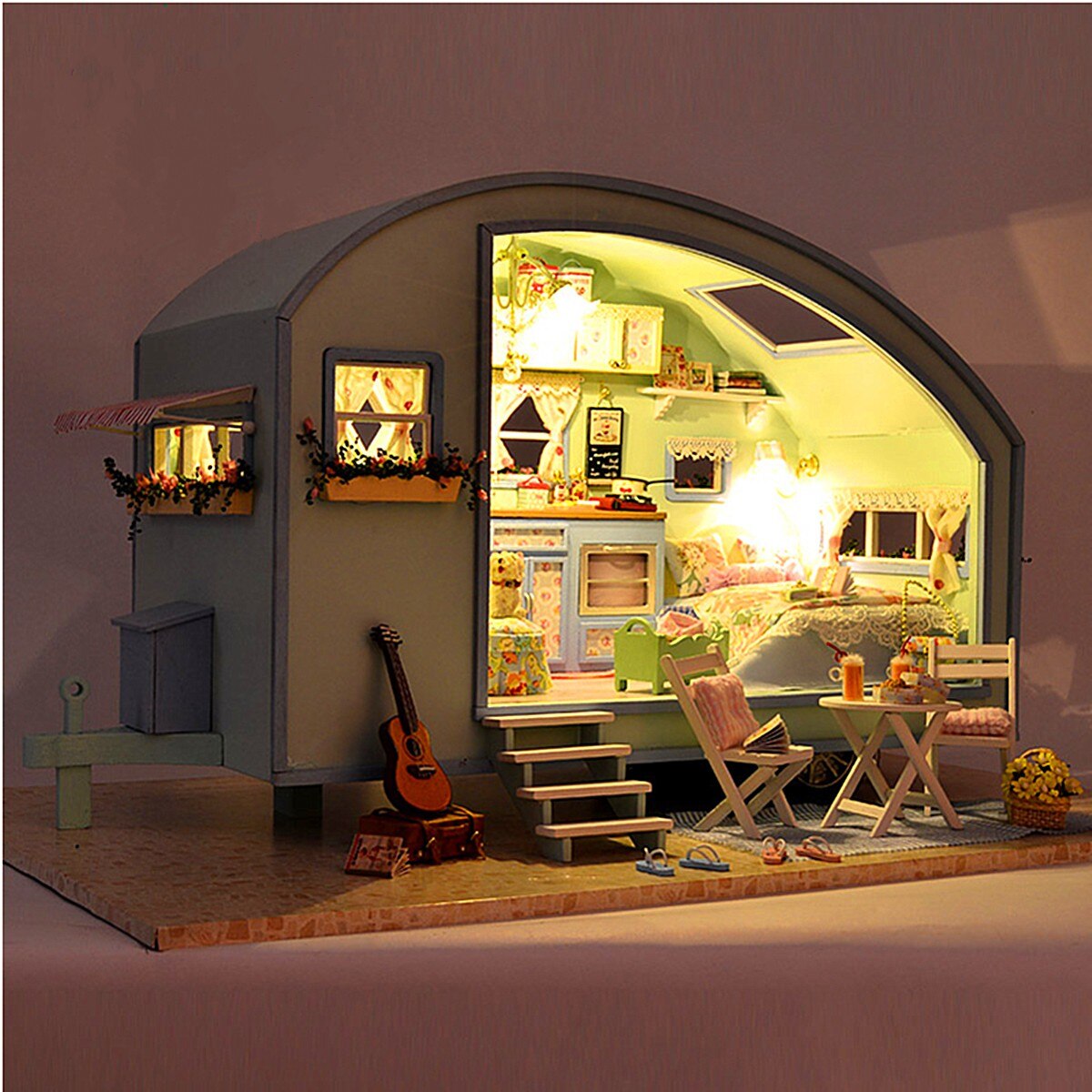 Cutebee Time Travel DIY 3D Miniature Caravan - Mycutebee