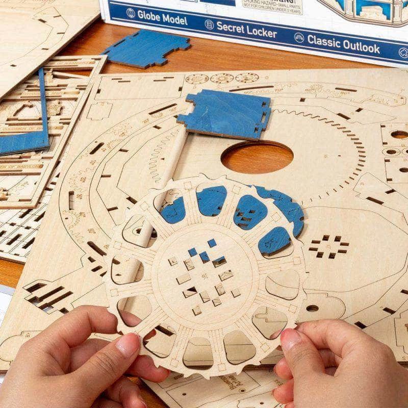 Robotime ROKR The Globe 3D Earth Model DIY Wooden Puzzle