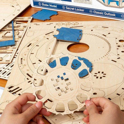 Robotime ROKR The Globe 3D Earth Model DIY Wooden Puzzle