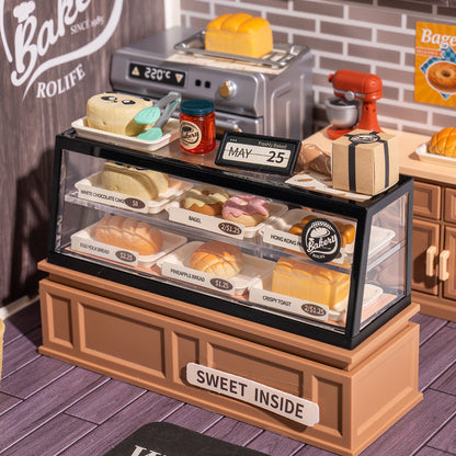 Robotime Rolife Roro Bakery DIY Dollhouse Kit