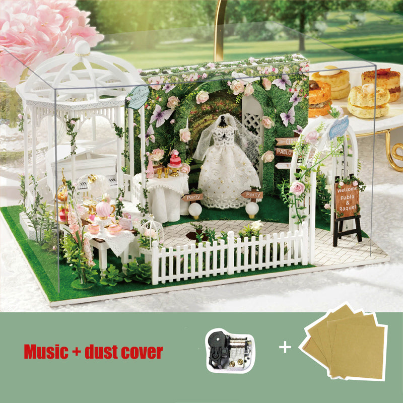 Country Wedding DIY Miniature Dollhouse Kit