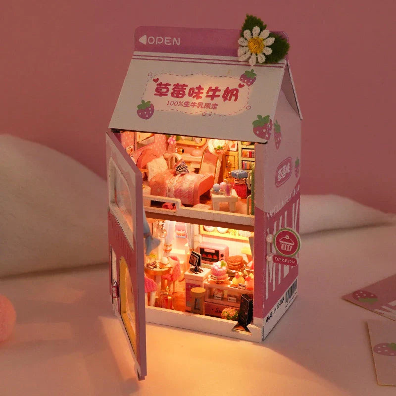 Mini Cake Bedroom DIY Wooden Doll House - Mycutebee