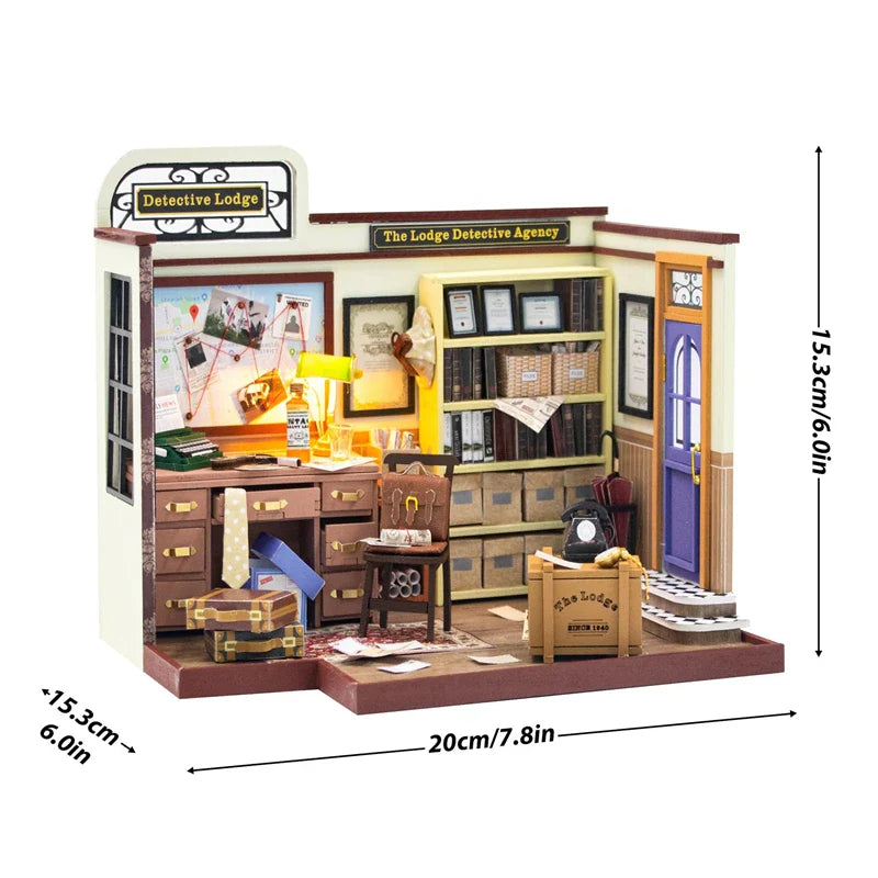 Detective Agency of Lodge DIY Book Nook Kit