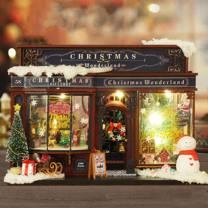 Christmas Gift Shop DIY Dollhouse Kit