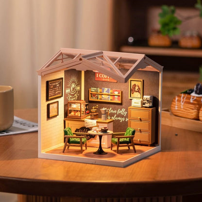 Robotime Daily Inspiration Cafe DIY Dollhouse Kit