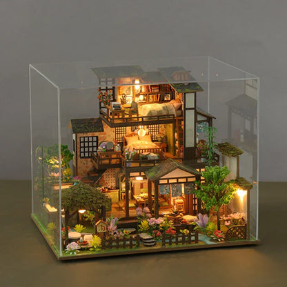 Bamboo Spring Courtyard DIY Dollhouse Kit