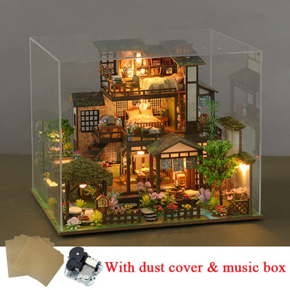 Bamboo Spring Courtyard DIY Dollhouse Kit