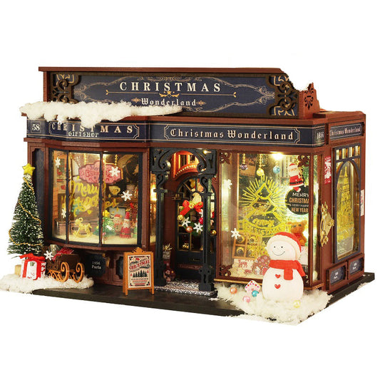 Christmas Gift Shop DIY Dollhouse Kit