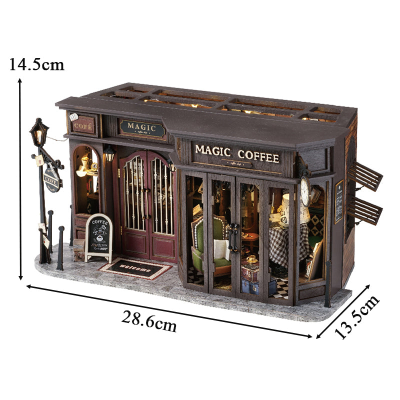 Vintage Coffee Shop DIY Dollhouse Kit