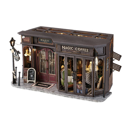 Vintage Coffee Shop DIY Dollhouse Kit