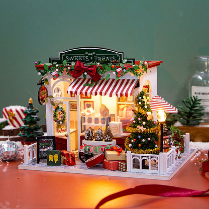 Christmas Sweets and Treats Shop DIY Dollhouse Kit