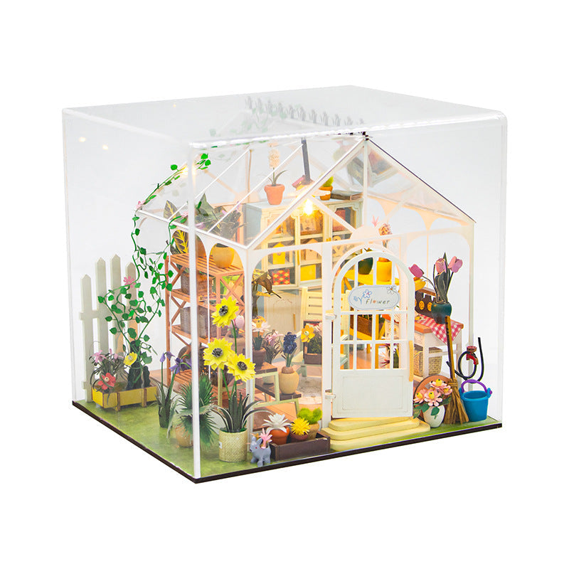 Sunshine Flower Garden House DIY Dollhouse Kit