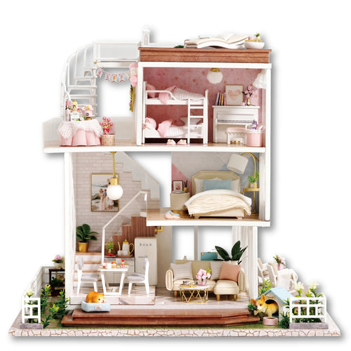 Queen's Villa DIY Dollhouse Kit