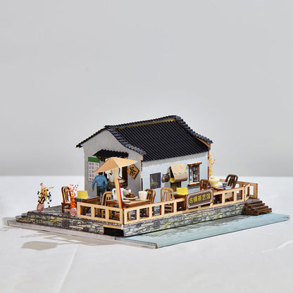 Jiangnan Town Tea DIY Dollhouse Kit