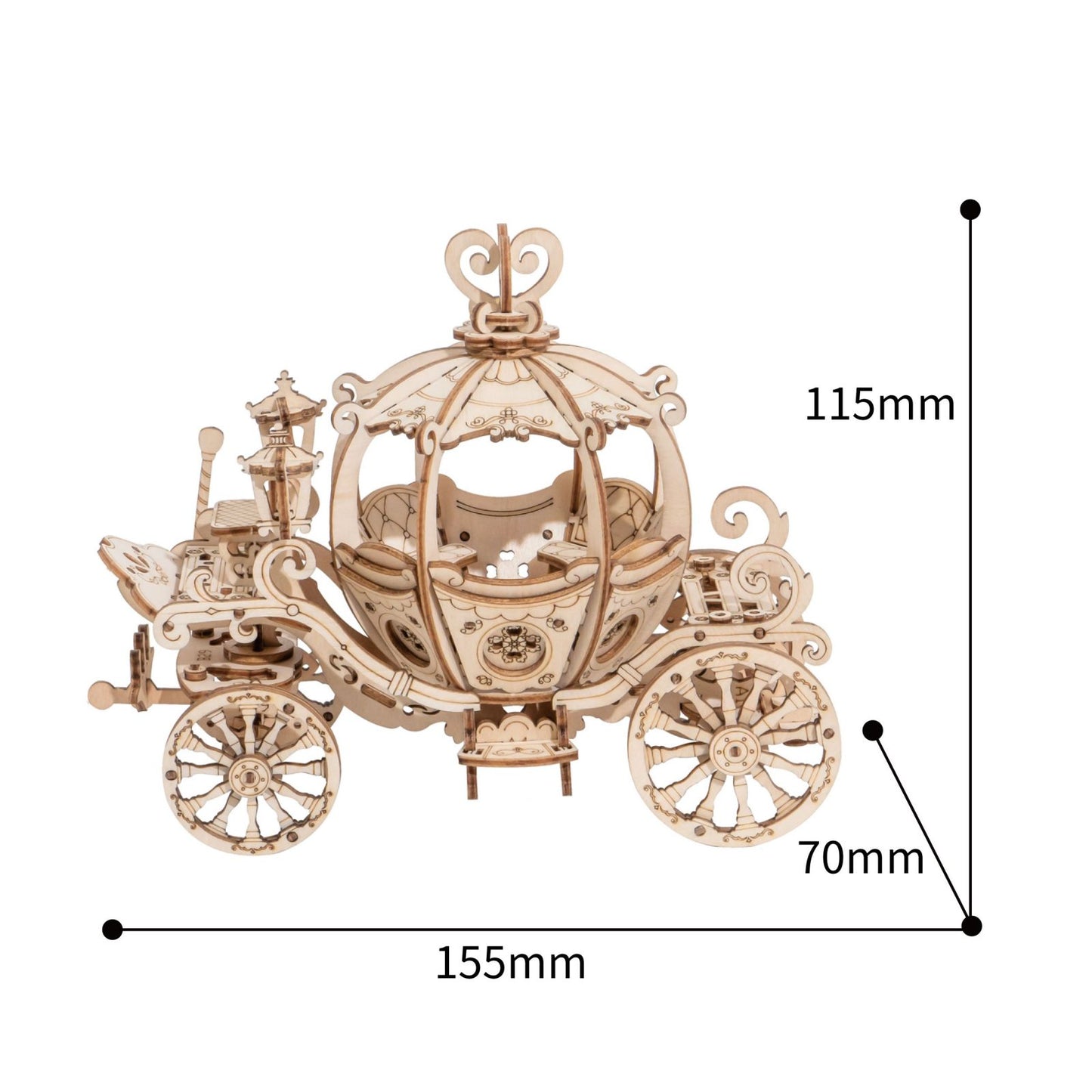 Robotime Rolife Pumpkin Cart 3D Wooden Puzzle