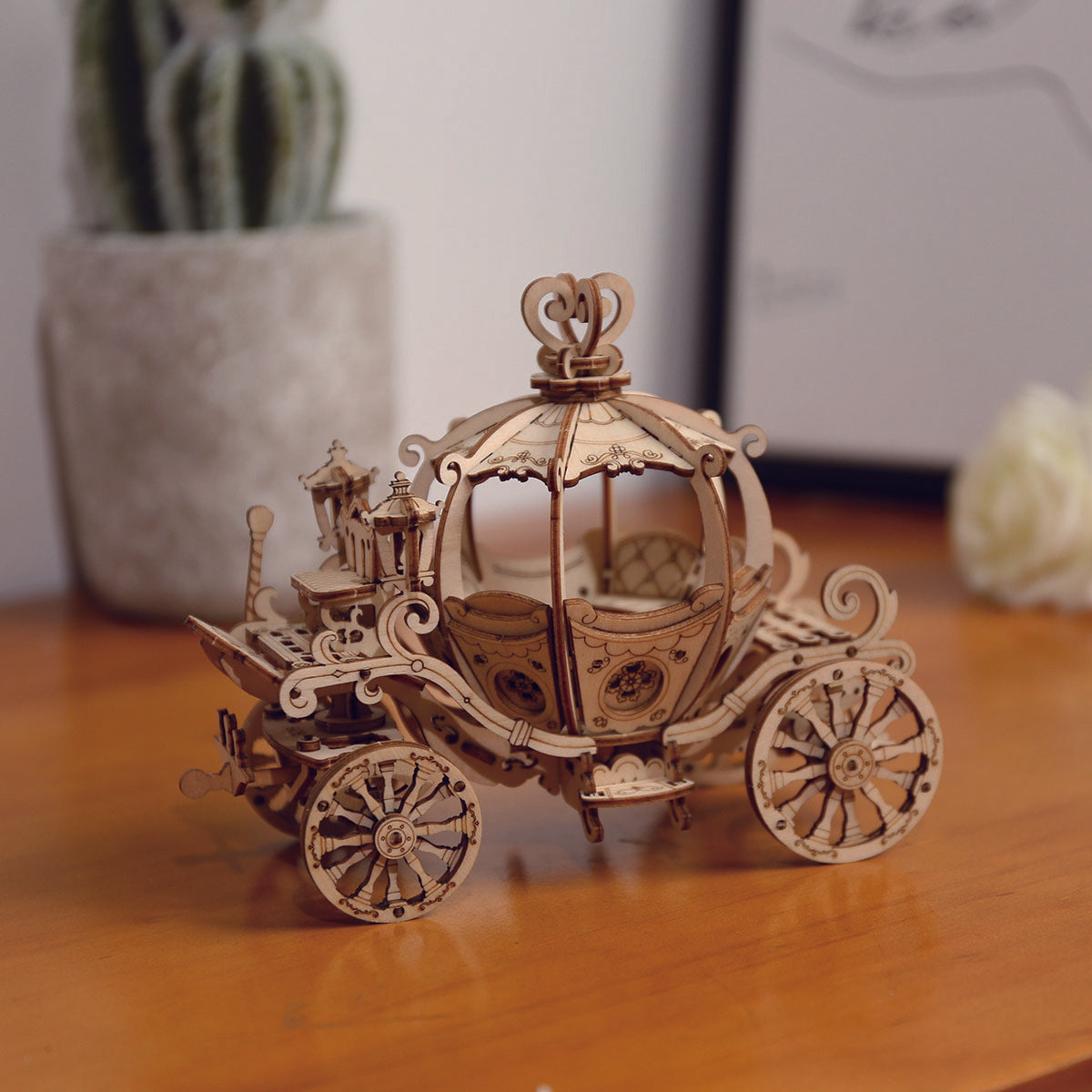 Robotime Rolife Pumpkin Cart 3D Wooden Puzzle