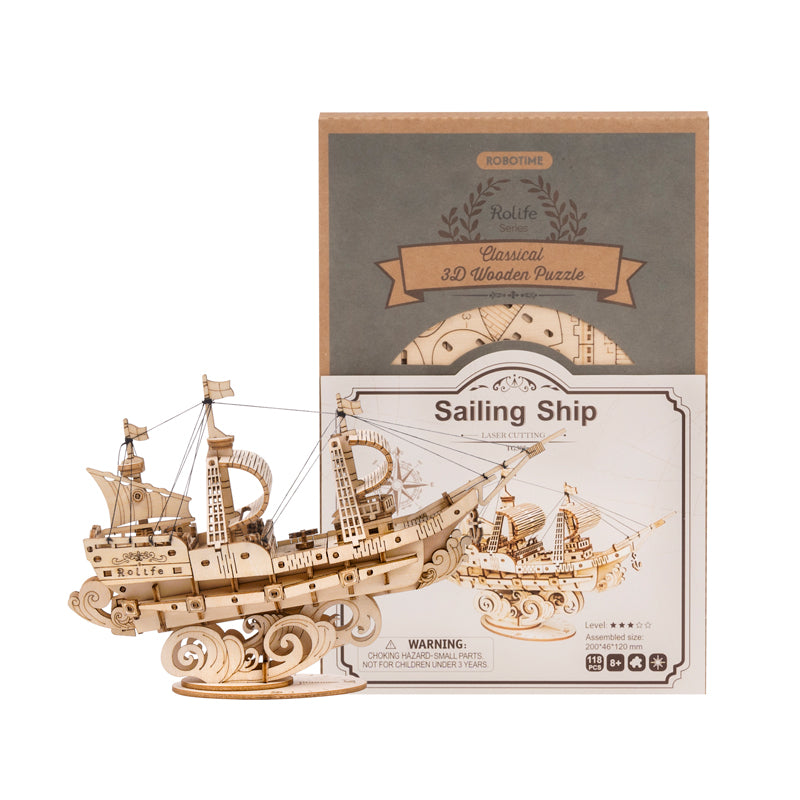 Robotime Sailing Ship 3D Wooden Puzzle