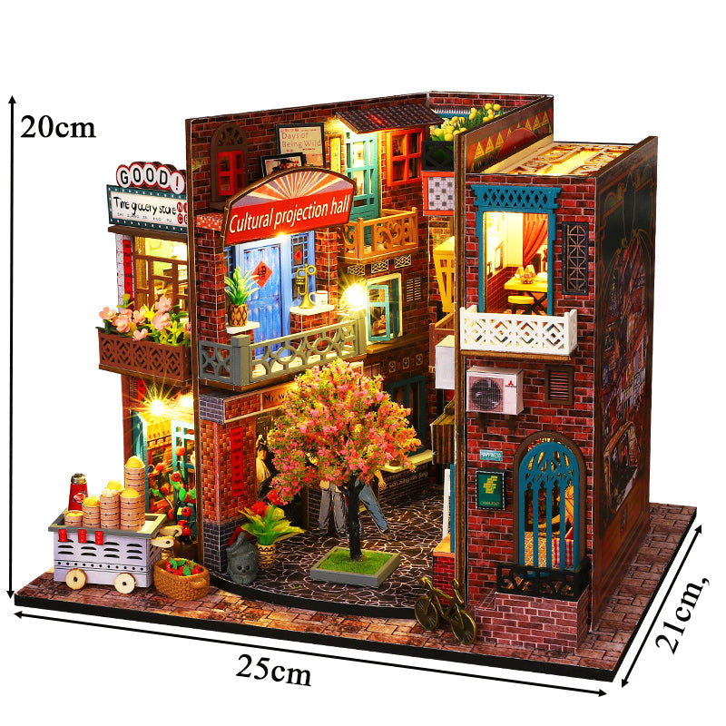 Chinese Street View DIY Book Nook Kit