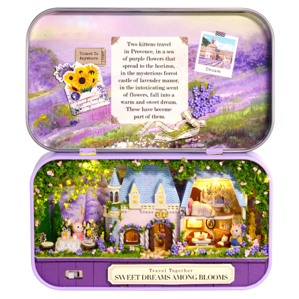 Sweet Dream Between Flowers Box Theatre DIY Dollhouse Kit