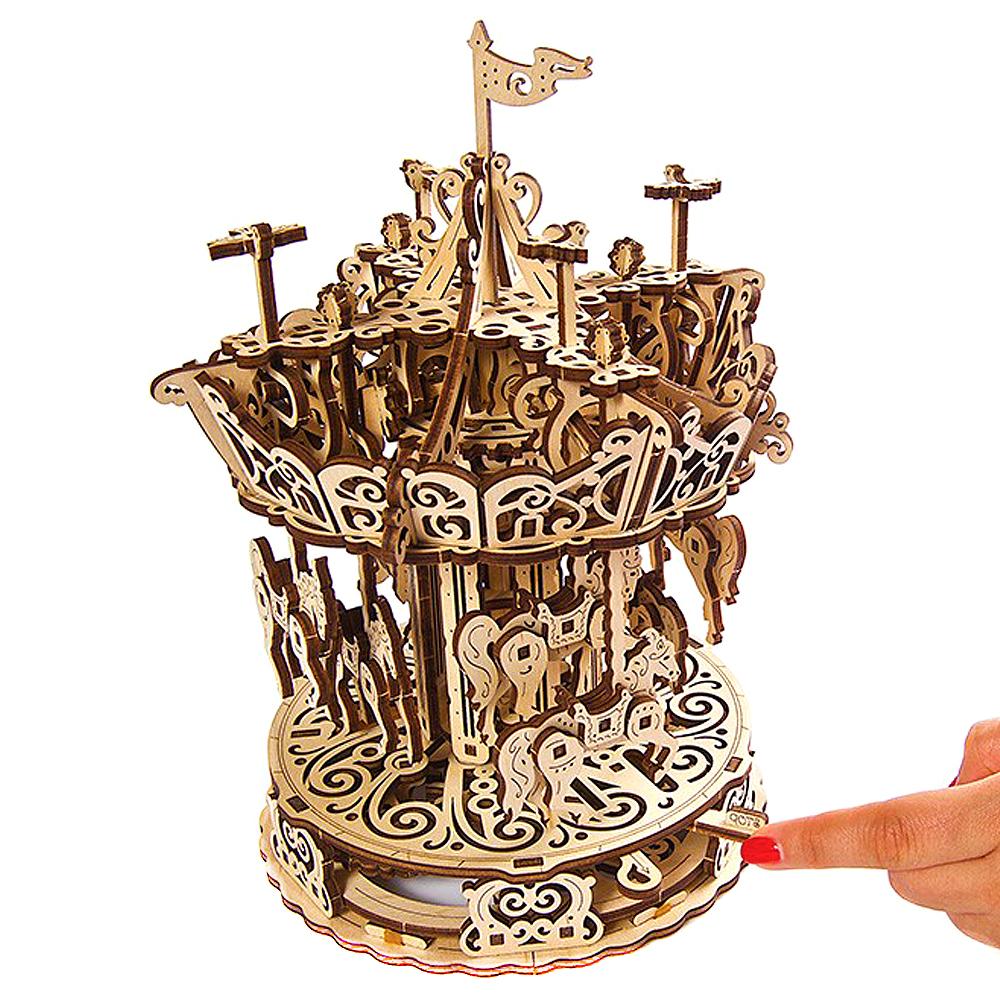 The Carousel Model Kit 3d Wooden Puzzle