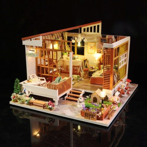 Wooden Cozy Dollhouse DIY 3D Dollhouse Kit