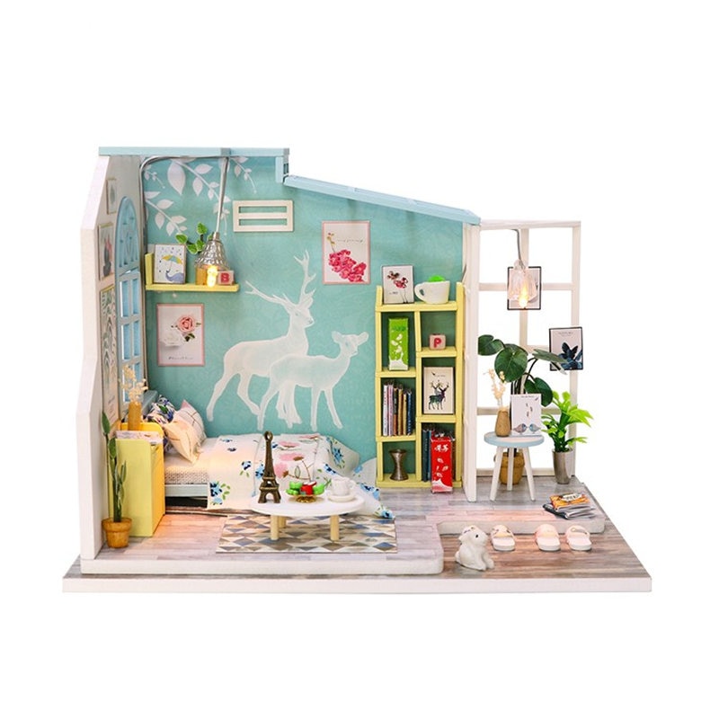 Family Nap time DIY Miniature 3D Room Kit